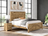 Furniture City Biloxi - Ashley Furniture - Maystonna Bedroom - King Panel Bed / Brown - PCB1580B7