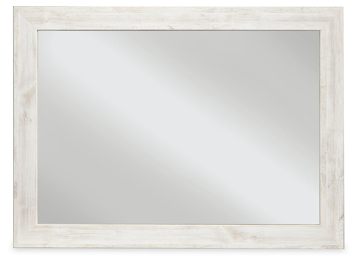 Furniture City Biloxi - Ashley Furniture - Paxberry Bedroom - Bedroom Mirror / Whitewash - B181-36