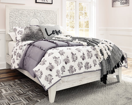 Furniture City Biloxi - Ashley Furniture - Paxberry Bedroom - Dresser and Mirror / Whitewash - B181B8