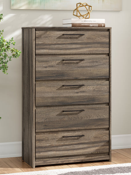 Furniture City Biloxi - Ashley Furniture - Elbrim Bedroom - Full Panel Storage Bed / Brown - PCB2005B10