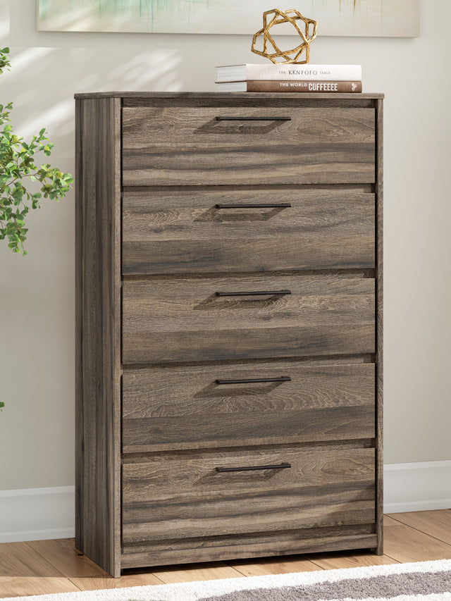 Furniture City Biloxi - Ashley Furniture - Elbrim Bedroom - Full Panel Storage Bed / Brown - PCB2005B10