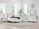 Furniture City Biloxi - Ashley Furniture - Zyniden Bedroom - Five Drawer Chest / Silver - B2114-46