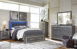 Furniture City Biloxi - Ashley Furniture - Lodanna Bedroom - King Panel Bed with 2 Storage Drawers / Gray - B214B11