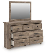 Furniture City Biloxi - Ashley Furniture - Rusticott Bedroom - Dresser and Mirror / Brown - PCB2260B1