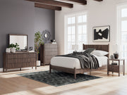 Furniture City Biloxi - Ashley Furniture - Pamytta Bedroom - Full Panel Platform Bed / Brown - PCB2614B4