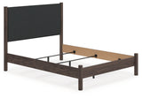 Furniture City Biloxi - Ashley Furniture - Pamytta Bedroom - Queen Upholstered Panel Bed / Brown - PCB2614B24