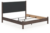 Furniture City Biloxi - Ashley Furniture - Pamytta Bedroom - King Upholstered Panel Bed / Brown - PCB2614B29