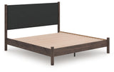 Furniture City Biloxi - Ashley Furniture - Pamytta Bedroom - King Upholstered Panel Platform Bed / Brown - PCB2614B28