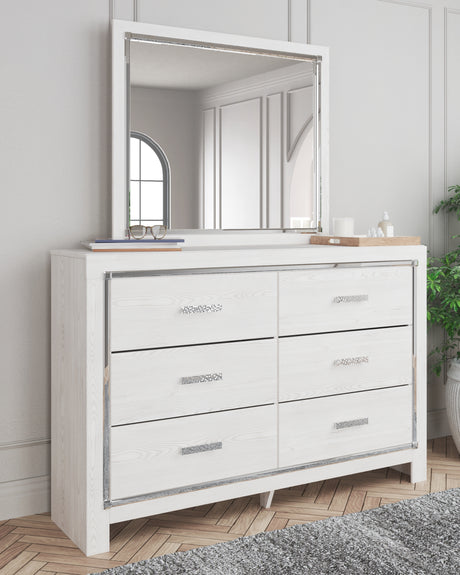 Furniture City Biloxi - Ashley Furniture - Altyra Bedroom - King Upholstered Bookcase Bed with Storage / White - B2640B30