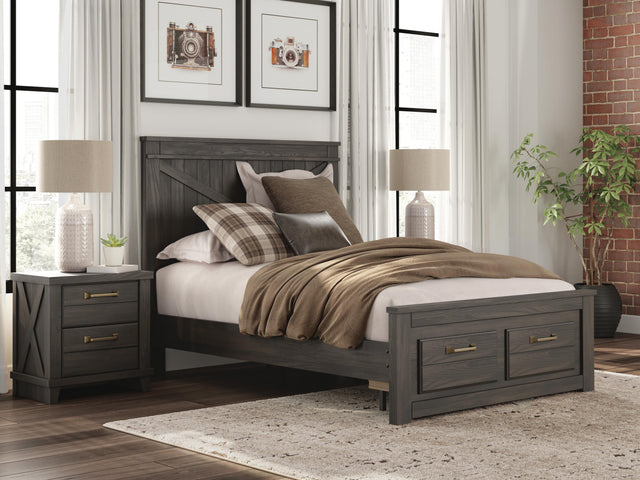 Furniture City Biloxi - Ashley Furniture - Vonitta Bay Bedroom - Full Panel Platform Storage Bed - PCB2648B9