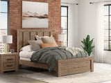 Furniture City Biloxi - Ashley Furniture - Oliandon Bedroom - Queen Panel Bed / Light Brown - PCB2844B2