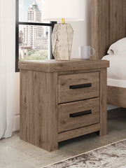Furniture City Biloxi - Ashley Furniture - Oliandon Bedroom - Two Drawer Night Stand / Light Brown - PCB2844-92