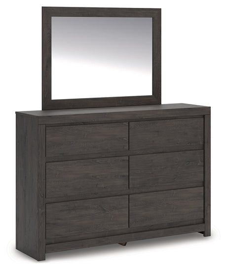 Furniture City Biloxi - Ashley Furniture - Fraluna Bedroom - Two Drawer Night Stand / Charcoal - PCB3370-92