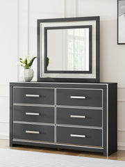 Furniture City Biloxi - Ashley Furniture - Zuraleus Bedroom - Dresser and Mirror / Black - PCB3380B1