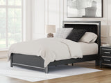 Furniture City Biloxi - Ashley Furniture - Zuraleus Bedroom - Queen Upholstered Platform Bed / Black - PCB3380B2