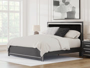Furniture City Biloxi - Ashley Furniture - Zuraleus Bedroom - King Upholstered Platform Bed / Black - PCB3380B10