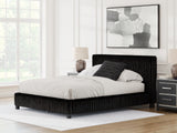 Furniture City Biloxi - Ashley Furniture - Zuraleus Bedroom - Queen Upholstered Bed / Black - PCB3380B8