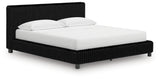 Furniture City Biloxi - Ashley Furniture - Zuraleus Bedroom - California King Upholstered Bed / Black - PCB3380B14