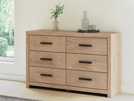 Furniture City Biloxi - Ashley Furniture - Sanginlane Bedroom - Queen Panel Bed / Tan - B3787B4