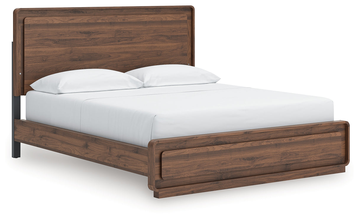 Furniture City Biloxi - Ashley Furniture - Fortlorn Bedroom - California King Panel Bed / Walnut Brown - PCB386B5