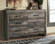 Furniture City Biloxi - Ashley Furniture - Wynnlow Bedroom - Queen Upholstered Poster Bed / Gray - B440B7