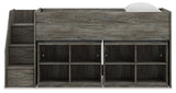 Frandern Twin Loft Bed with Drawer Storage