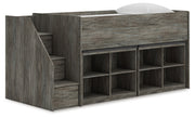 Frandern Twin Loft Bed with Drawer Storage