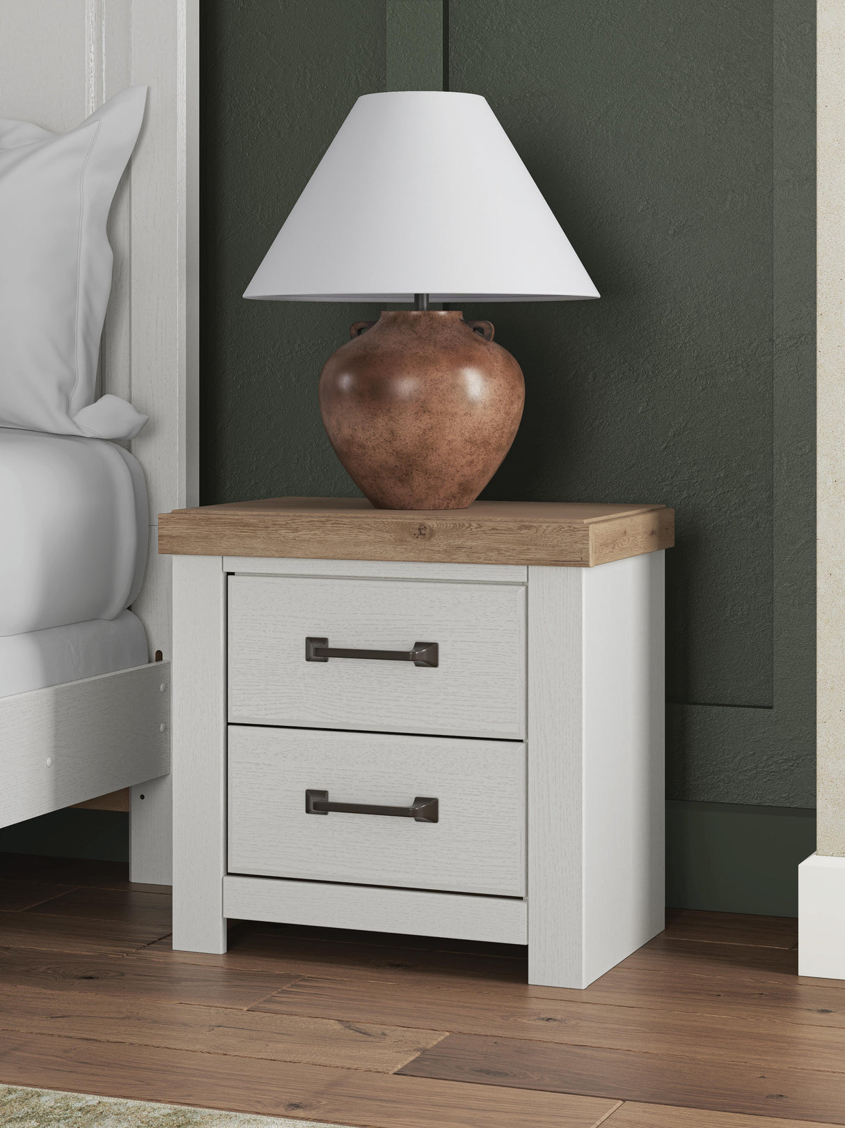 Furniture City Biloxi - Ashley Furniture - Savonport Bedroom - Two Drawer Night Stand - B4615-92