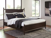 Furniture City Biloxi - Ashley Furniture - Dantenton Bedroom - California King Panel Bed / Merlot - B611B7