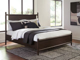Furniture City Biloxi - Ashley Furniture - Dantenton Bedroom - Queen Panel Bed / Merlot - B611B2