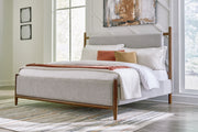 Furniture City Biloxi - Ashley Furniture - Lyncott Bedroom - California King Upholstered Bed / Brown - B615B7