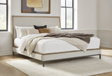 Furniture City Biloxi - Ashley Furniture - Tomtyn Bedroom - Queen Upholstered Bed / Light Brown - B622B2