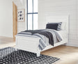 Furniture City Biloxi - Ashley Furniture - Fortman Bedroom - Twin Panel Bed / White - B680B6