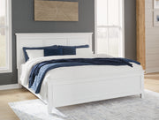 Furniture City Biloxi - Ashley Furniture - Fortman Bedroom - California King Panel Bed / White - B680B5