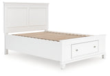 Furniture City Biloxi - Ashley Furniture - Fortman Bedroom - Full Panel Storage Bed / White - B680B25