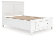 Furniture City Biloxi - Ashley Furniture - Fortman Bedroom - Full Panel Storage Bed / White - B680B25