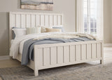Furniture City Biloxi - Ashley Furniture - Shaybrock Bedroom - King Panel Bed / Antique White - B683B6