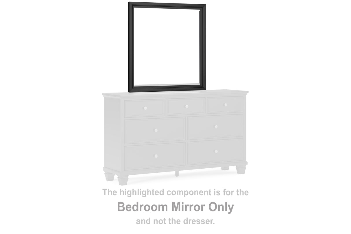 Furniture City Biloxi - Ashley Furniture - Lanolee Bedroom - Bedroom Mirror / Black - B687-36