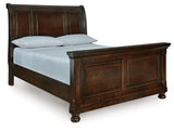Furniture City Biloxi - Ashley Furniture - Porter Bedroom - Queen Sleigh Bed / Rustic Brown - B697B48