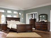 Furniture City Biloxi - Ashley Furniture - Porter Bedroom - Queen Panel Bed / Rustic Brown - B697B2