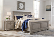 Furniture City Biloxi - Ashley Furniture - Lettner Bedroom - King Panel Bed / Light Gray - B733B6