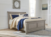 Furniture City Biloxi - Ashley Furniture - Lettner Bedroom - Queen Sleigh Bed / Light Gray - B733B32