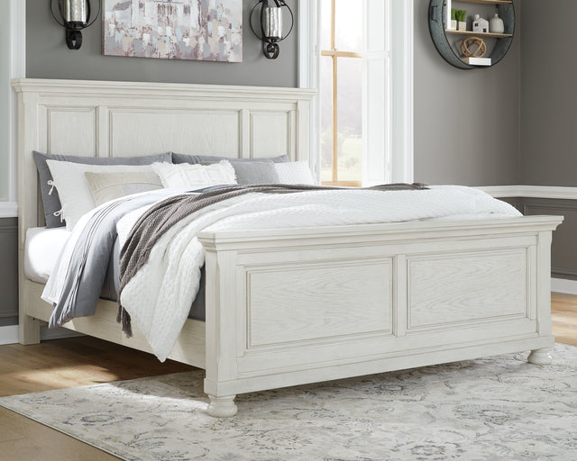 Furniture City Biloxi - Ashley Furniture - Robbinsdale Bedroom - Queen Panel Bed / Antique White - B742B2