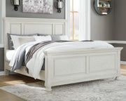 Furniture City Biloxi - Ashley Furniture - Robbinsdale Bedroom - King Panel Bed / Antique White - B742B6