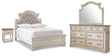 Furniture City Biloxi - Ashley Furniture - Realyn King Panel Bed, Dresser, Mirror and Nightstand - King Panel Bed, Dresser, Mirror and Nightstand - B743B78