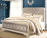 Furniture City Biloxi - Ashley Furniture - Realyn Bedroom - King Sleigh Bed / Chipped White - B743B11
