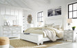 Furniture City Biloxi - Ashley Furniture - Kanwyn Bedroom - Three Drawer Night Stand / Whitewash - B777-93
