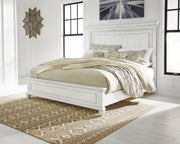 Furniture City Biloxi - Ashley Furniture - Kanwyn Bedroom - Queen Panel Bed / Whitewash - B777B2