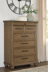 Furniture City Biloxi - Ashley Furniture - Karallin Bedroom - Seven Drawer Chest - PCB782-46