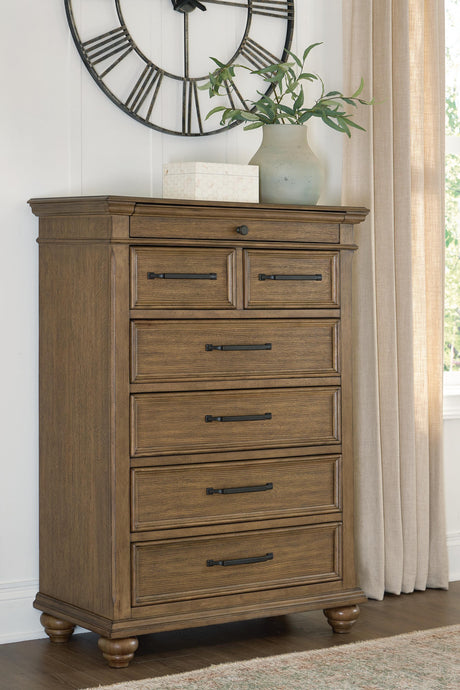 Furniture City Biloxi - Ashley Furniture - Karallin Bedroom - Seven Drawer Chest - PCB782-46